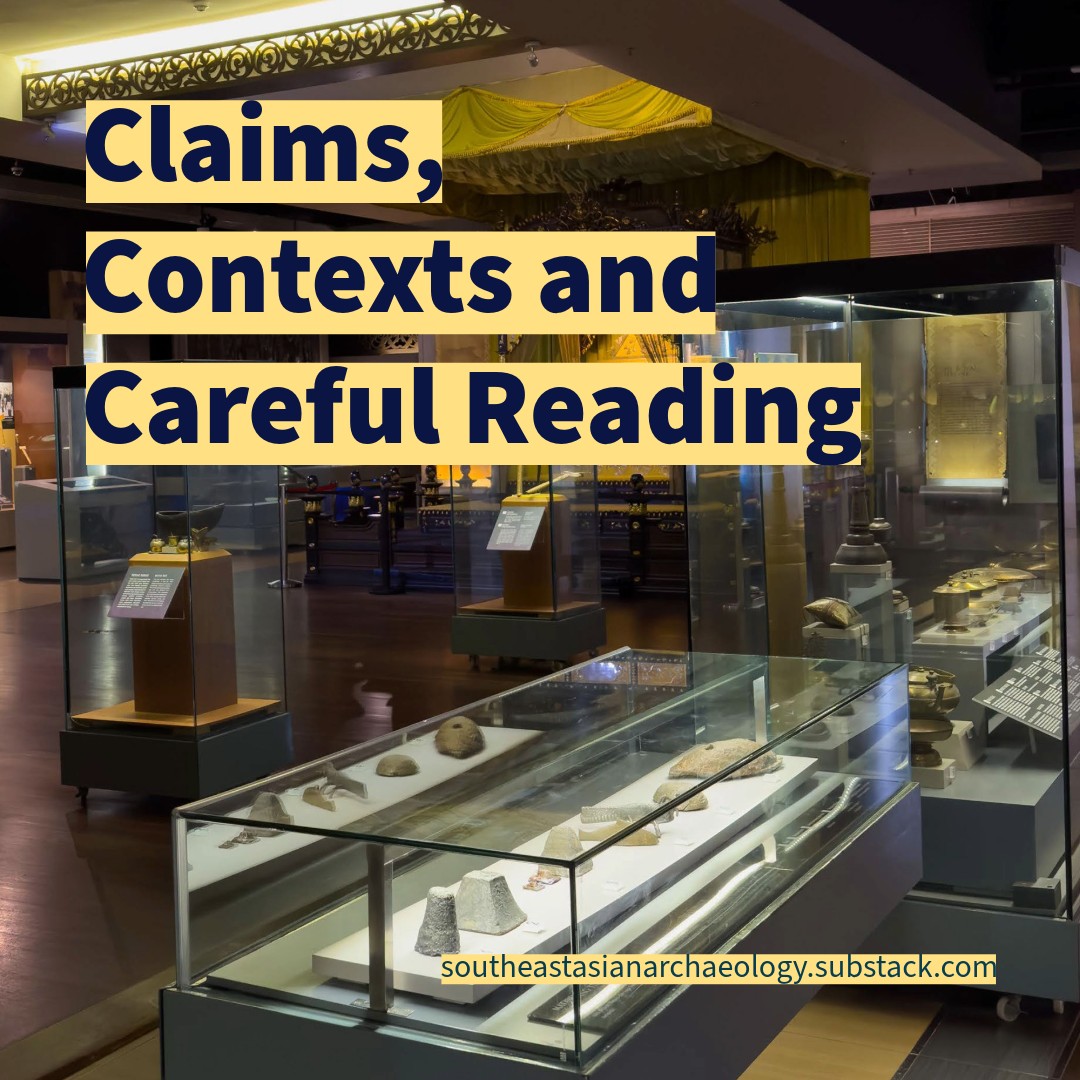 This week on Southeast Asian Archaeology: claims, contexts and careful reading.⠀
⠀
With Malaysia’s National Day, Vietnam’s National Day, Timor-Leste’s Popular Consultation Day, and International Literacy Day all close together, I’m thinking about literacy not just as reading words, but reading evidence: museum labels, old spellings, dates, maps, artefacts, archives, and the occasional viral post with a raised eyebrow.⠀
⠀
The catalyst this week is the recent controversy over historical claims in Malaysia, alongside a timely RSIS piece on how historians, archaeologists, archivists, librarians and curators can help push back against disinformation. Not by attacking people, but by helping everyone ask better questions of the past.⠀
⠀
Also in this week’s issue: Penang’s historical Malay spellings, Cambodia’s new artefact database grant, Singapore’s revised History Gallery, UNESCO’s maritime museum project, new research on Sundadonty, Roti Island, Chenla inscriptions, ancient Myanmar, and more.⠀
⠀
Link in bio.⠀
⠀
#SoutheastAsianArchaeology #Archaeology #Heritage #InformationLiteracy This week on Southeast Asian Archaeology: claims, contexts and careful reading.⠀
⠀
With Malaysia’s National Day, Vietnam’s National Day, Timor-Leste’s Popular Consultation Day, and International Literacy Day all close together, I’m thinking about literacy not just as reading words, but reading evidence: museum labels, old spellings, dates, maps, artefacts, archives, and the occasional viral post with a raised eyebrow.⠀
⠀
The catalyst this week is the recent controversy over historical claims in Malaysia, alongside a timely RSIS piece on how historians, archaeologists, archivists, librarians and curators can help push back against disinformation. Not by attacking people, but by helping everyone ask better questions of the past.⠀
⠀
Also in this week’s issue: Penang’s historical Malay spellings, Cambodia’s new artefact database grant, Singapore’s revised History Gallery, UNESCO’s maritime museum project, new research on Sundadonty, Roti Island, Chenla inscriptions, ancient Myanmar, and more.⠀
⠀
Link in bio.⠀
⠀
#SoutheastAsianArchaeology #Archaeology #Heritage #InformationLiteracy