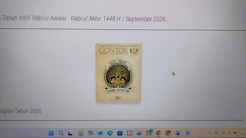 Alhamdulillah Majalah Gontor Edisi Khusus Bulan September spesial100 tahun Gontor telah tersedia. Stok edisi khusus semakin menipis pula (Juli - September). Bagi yang belum memiliki bisa Langsung pesan melalui link berikut :
https://bit.ly/pesan-majalahJangan sampai kehabisan.Untuk Baju kaos bisa juga pesan melalui link ini : https://tinyurl.com/pesan-bajukontak bagian penjualan :
0812-3416-0133
#majalahgontor #gontornews #gontor #alumnigontor Alhamdulillah Majalah Gontor Edisi Khusus Bulan September spesial100 tahun Gontor telah tersedia. Stok edisi khusus semakin menipis pula (Juli - September). Bagi yang belum memiliki bisa Langsung pesan melalui link berikut :
https://bit.ly/pesan-majalahJangan sampai kehabisan.Untuk Baju kaos bisa juga pesan melalui link ini : https://tinyurl.com/pesan-bajukontak bagian penjualan :
0812-3416-0133
#majalahgontor #gontornews #gontor #alumnigontor